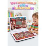 Tıfıl Toys 100 Fonksiyonlu Çift Dilli Eğitim Bilgisayarım Oyuncak Bilgisayar ve Mouse Eğitici Çocuk Laptopu