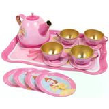Tıfıl Toys 14 Parça Prenses Pembe Metal Oyuncak Çay Seti