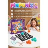 Tıfıl Toys 19 Parçalı Pinponix 2 Tek Oyun 5 Farklı Oynama Şekilli 2 Kişilik Eğitici Stratejik Aile Kutu Oyunu