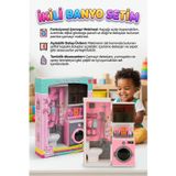 Tıfıl Toys 2'li Banyo Setim! Kapakları Açılan Çamaşır Makineli Duşakabinli ve Temizlik Malzemeli Oyuncak Seti