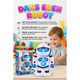 Tıfıl Toys 360 Derece Hareket Edebilen Dönen Kollu Hareketli Işıklı Müzikli Dans Eden Oyuncak Robot
