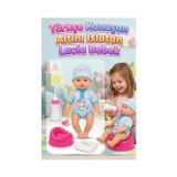 Tıfıl Toys 5 Parça Sesli Pilli Türkçe Konuşan Altını Islatan 28cm Eklemleri Hareketli Lucia Bebek Oyuncak Seti