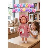 Tıfıl Toys 50cm Türkçe Konuşan Oyuncak Ezgi Bebek Kafası Kolları ve Bacakları Et Bebek Gövdesi Sert Plastik