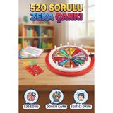Tıfıl Toys 520 Sorulu Zeka Çarkı Eğitici Kutu Oyunu 13 Farklı Kategori İle Zeka ve Dikkat Geliştirici Oyuncak