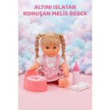 Tıfıl Toys Altını Islatan Konuşan Melis Bebek 30 Cm Aksesuarlı Kafası Kolları Et Oyuncak Bebek SARI