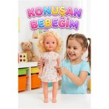 Tıfıl Toys Alya Türkçe Konuşan Etkileşimli Eğitici Oyuncak Bebek – 40 cm Kafası ve Kolları Et Bebek