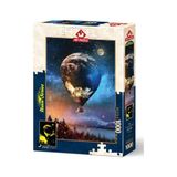 Tıfıl Toys Ay'a Yolculuk 1000 Parça Neon Puzzle 5013