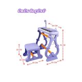 Tıfıl Toys Ayaklı Tabureli 37 Tuşlu Mikrofonlu Org Piyano Seti Lila