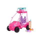 Tıfıl Toys Barbie Mysteries Plaj Dedektifleri 25 CM Plaj Arabası ve 4 Bebekli Aksesuarlı Oyun Seti