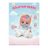 Tıfıl Toys Beyaz Kostümlü Ağlayan Ve Konuşan Et Bebek Emzikli ve Biberonlu İnteraktif Oyuncak Bebek