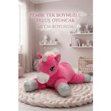 Tıfıl Toys Boynuzlu Fuşya At 60 Cm Sevimli Konforlu: Peluş Uyku Yastığı Ve Sarılma Arkadaşı Dekoratif Oyuncak