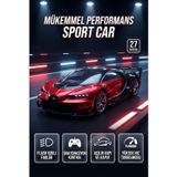 Tıfıl Toys Bugatti Tasarımlı Uzaktan Kumandalı 27MHz 5 Kanallı 1:14 Ölçekli Süper Yarış Arabası