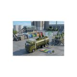 Tıfıl Toys Çek Bırak 19cm İş Makinası Temalı Tanker Detaylı Tanker Kapakları Açılabilir Oyuncak Tır Yeşil