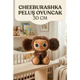Tıfıl Toys Cheburashka Peluş Oyuncak 30 cm Kahverengi Kocagöz Sevimli Anime Oyun Arkadaşı Oyuncak Peluş