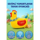 Tıfıl Toys Dans Eden ve Yumurtlayan Eğitici Oyuncak Tavuk Işıklı ve Hareketli 360 Derece Dönüş Oyuncak