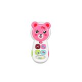 Tıfıl Toys Eğitici Aynalı Müzikli Telefon, Işıklı Ayıcık Figürlü, Pembe, Bebek Gelişim Oyuncağı