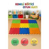 Tıfıl Toys Eğitici Modüler Parçalı Puzzle Oyun Matı 9 Parça 90 x 90 CM Eğlenceli Aktivite Oyun Halısı