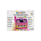 Tıfıl Toys Eğitici Piyanolu Sesli Işıklı Led Ekranlı İngilizce Türkçe 26 Kelime Çocuk Bilgisayarı Pembe