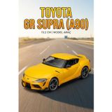 Tıfıl Toys Hobbiez Lisanslı Toyota GR Supra Kapıları Açılabilir Model Diecast 1/32 Ölçek Metal Standlı Araç