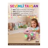 Tıfıl Toys İpli Pilli Işıklı, Müzikli ve Hareketli Sevimli Dans Eden Tavşan Oyuncak Hayvan Figürü