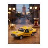 Tıfıl Toys Işıklı Sesli Kapıları Açılabilir Klasik Sarı Taksi Oyuncak Araba Çek Bırak Özellikli