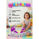 Tıfıl Toys Işıklı Silikon Tekerli Ayarlanabilir M 34-37 Bedenli Çocuk Pateni Spor Dış Mekan Oyuncağı
