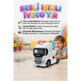 Tıfıl Toys Iveco S-Way Beyaz Lisanslı Sesli ve Işıklı Çekici Tır - Çek-Bırak Sürtmeli Oyuncak Araba