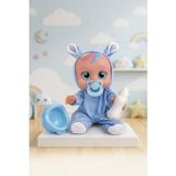Tıfıl Toys Konuşan ve Gözyaşı Döken Kolları ve Kafası Et Bebek Peluş Tulumlu 28 cm Ağlayan Oyuncak Bebek MAVİ