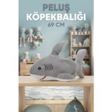 Tıfıl Toys Köpek Balığı Peluş 60 Cm; Sevimli Ve Konforlu Uyku Yastığı Ve Sarılma Arkadaşı Dekoratif Oyuncak