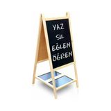 Tıfıl Toys Kutulu Çift Taraflı Ayaklı Yazı Tahtası Ahşap / 45Cm X 105Cm / Tıfıl Toys-243