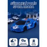 Tıfıl Toys Lamborghini Aventador Sürtmeli Polis Spor Araba - 17 cm - Oyuncak Spor Polis Arabası
