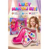 Tıfıl Toys Lucy İkili Topuklu Ayakkabı Şeklinde Tasarımlı 5 Farklı Renk Boyalı Eğitici Oyuncak Makyaj Seti