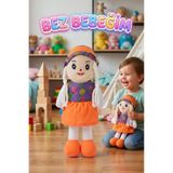 Tıfıl Toys Meyveli Bebeğim! 42cm Meyve Desenli Elbiseli ve Şapkalı Oyun Arkadaşı El Yapımı Oyuncak Bez Bebek