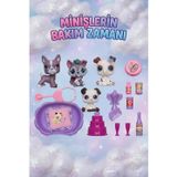 Tıfıl Toys Minişlerin Bakım Zamanı Pet Shop Oyun Seti - Kaleme Takılabilir Sevimli Köpek Figürlü ve Aksesuarlı 3 Yaş+ Çocuk Oyuncak