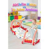 Tıfıl Toys Müzikli Pilli Piyanolu 2'si 1 Arada Aktivite Halısı ve İlk Adım Arabası Eğitici Oyun Merkezi Seti