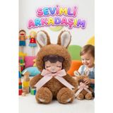 Tıfıl Toys Nansi Peluş Figür Bebek - 17 cm Tavşan Kostümlü Sevimli Uyku Arkadaşı Kostümlü Dekoratif Oyuncak Bebek