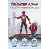 Tıfıl Toys Örümcek Adam - Işıklı Figür ve Projeksiyonlu Kol Saatli Oyuncak Seti (20 cm)