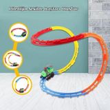 Tıfıl Toys Oyuncak Yeşil Takla Atan Çılgın Tren Seti - Çılgın Tren D9081