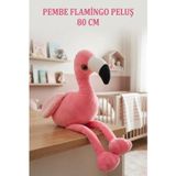 Tıfıl Toys Pembe Flamingo Peluş 80 Cm ; Sevimli Ve Konforlu Uyku Yastığı Ve Sarılma Arkadaşı Dekoratif Oyuncak