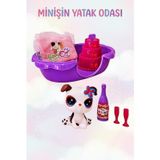 Tıfıl Toys Petclub Sevimli Minişin Yatak Odası Oyun Seti Sevimli Beyaz Köpek ve Eğlenceli Aksesuarlı Kutu Oyuncak