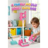 Tıfıl Toys Pilli 4 Farklı Modlu Oyuncak Süpürge Temizlik Seti