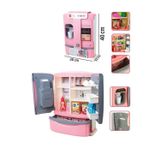 Tıfıl Toys Pilli Işıklı Büyük Boy Oyuncak Buzdolabı Evcilik Oyun Seti Duman Efektli 3 Kapılı