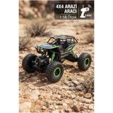 Tıfıl Toys Racing Crew MAX Rock Crawler 1:16 Ölçek 4WD Uzaktan Kumandalı Arazi Aracı 2.4 GHz Oyuncak Araba