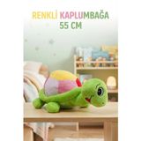 Tıfıl Toys Renkli Kaplumbağa Peluş 55 Cm ; Sevimli Ve Konforlu Uyku Yastığı Sarılma Arkadaşı Dekoratif Oyuncak