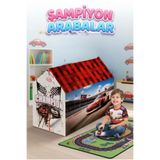 Tıfıl Toys Şampiyon Arabalar Çocuk Oyun Çadırı 100 x 100 CM Ev ve Bahçe İçin Eğlenceli Oyun Evi