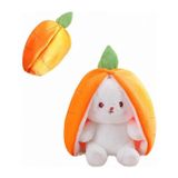 Tıfıl Toys Şapkalı Çantalı Sevimli Oyuncak Renkli Peluş Tavşan TURUNCU