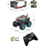 Tıfıl Toys Şarjlı Kumandalı 360 Derece Dönebilen Duman Atan Off-Road Aracı Oyuncak Araba KIRMIZI - MAVİ