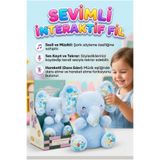 Tıfıl Toys Sevimli Fil Sesli Müzikli Hareketli Kulaklı Ses Kaydeden ve Taklit Eden Dans Eden Oyuncak Peluş