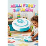 Tıfıl Toys Sweeping Oyuncak Robot Süpürge, Turquoise
