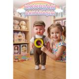Tıfıl Toys Türkçe Konuşan Oyuncak Emre Bebek Büyük 50cm Kafası Kolları Bacakları Et Bebek Gövdesi Sert Plastik